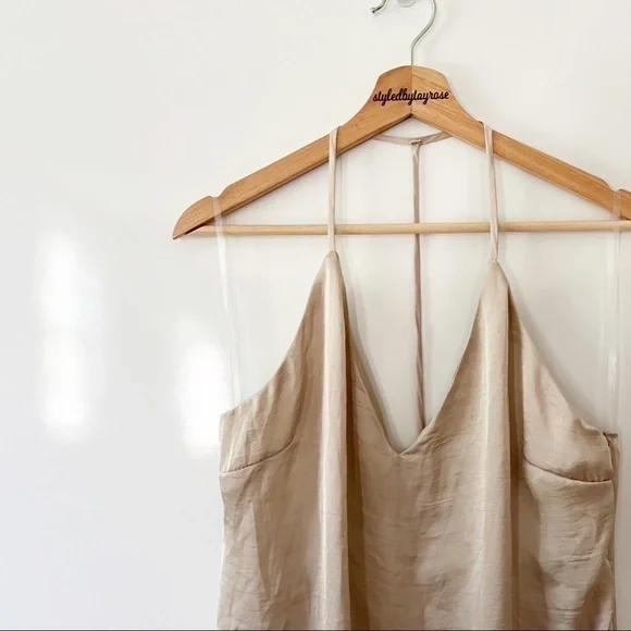 4SI3NNA Silk Halter Slip Dress - Picture 5 of 11